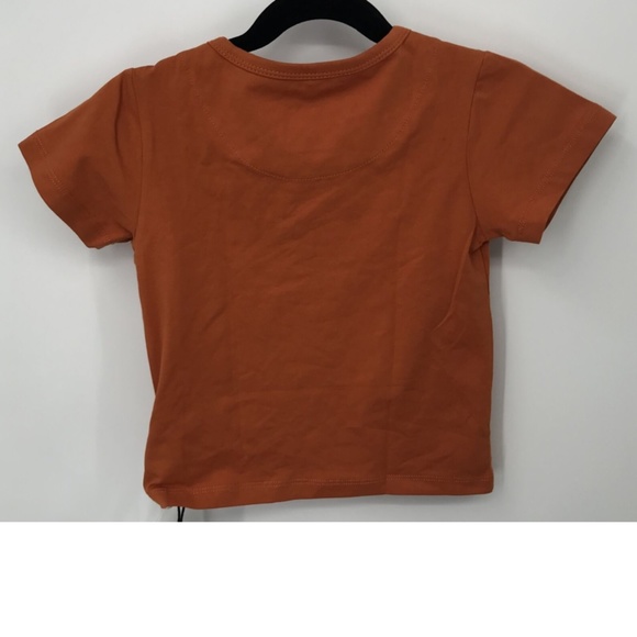 NWT CARLIJNQ baby boy orange t-shirt single pocket lizard print sz 12-18M - Picture 2 of 5